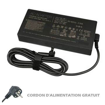 Chargeur ASUS 20V 9A 180Watt 6.0*3.7mm Connecteur