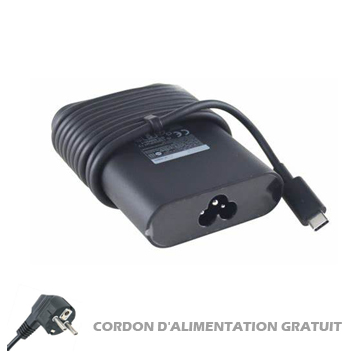 Chargeur Dell 20V 3.25A 65Watt USB-C Connecteur