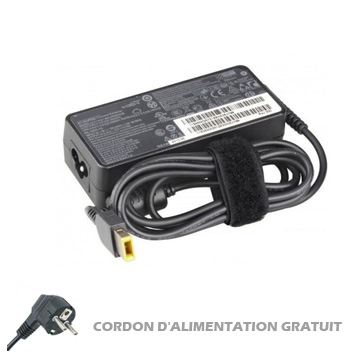 Chargeur Lenovo 20V 3.25A 65Watt Carré Connecteur