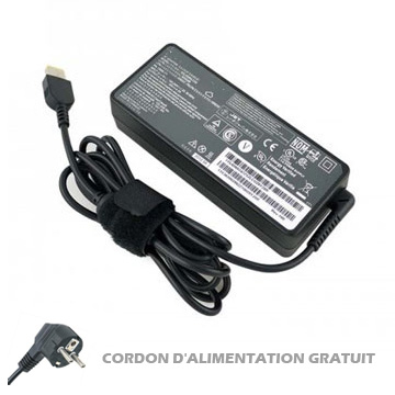 Chargeur Lenovo 20V 4.5A 90Watt Carré Connecteur